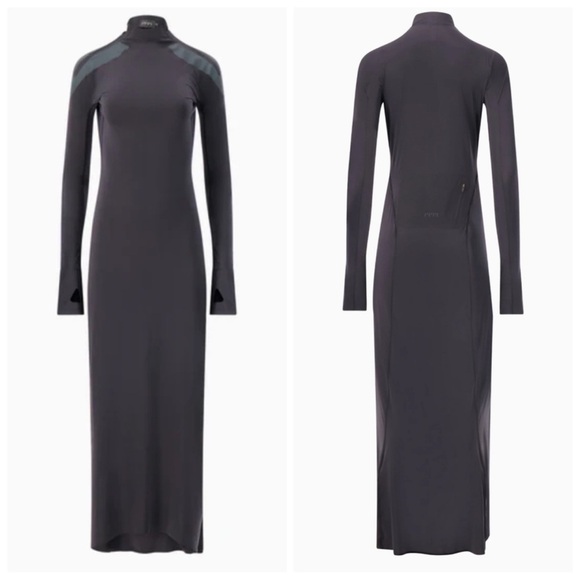 Johanna Parv Designer Sz M Long Sleeve Maxi Dress New Without Tags Black - Picture 1 of 11